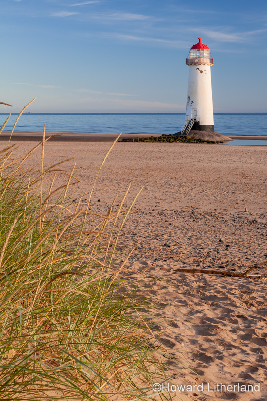 Point of Ayr Lighthouse at Talacre on the North Wales coast