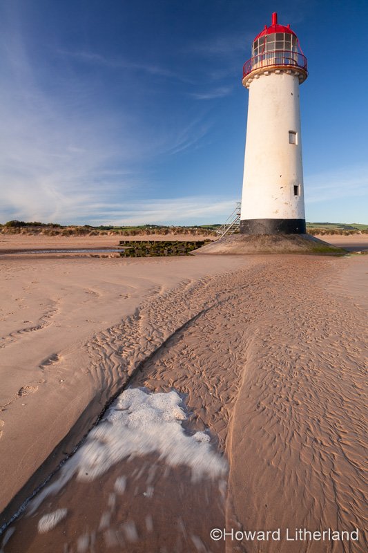 Point of Ayr Lighthouse at Talacre on the North Wales coast