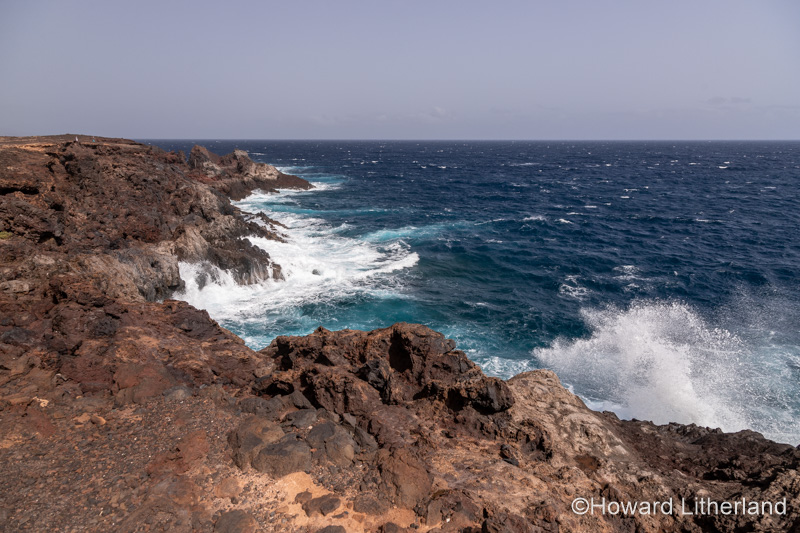 Waves at Punta de Abona on Tenerife in the Canary Islands