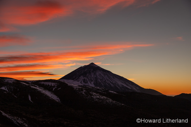 Dusk over Mount Teide, Tenerife, Canary Islands
