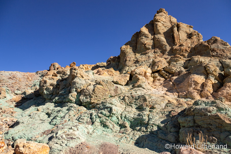 Coloured rocks in the Teide National Park, Tenerife, Canary Islands