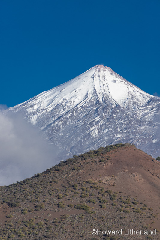 Snow on the summit of Mount Teide, Tenerife, Canary Islands