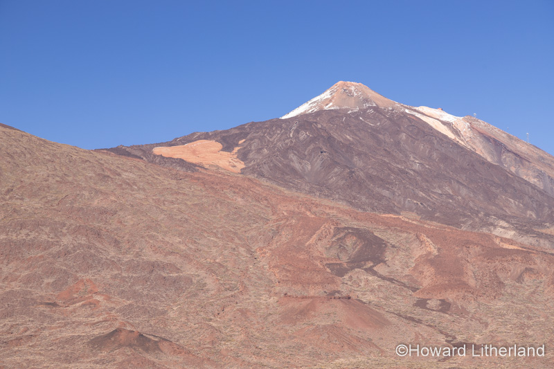 Snow on the summit of Mount Teide, Tenerife, Canary Islands