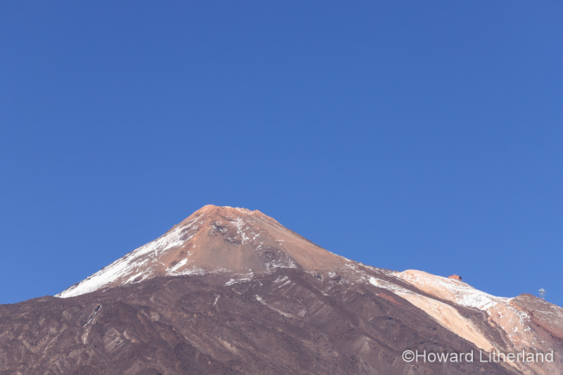Snow on the summit of Mount Teide, Tenerife, Canary Islands