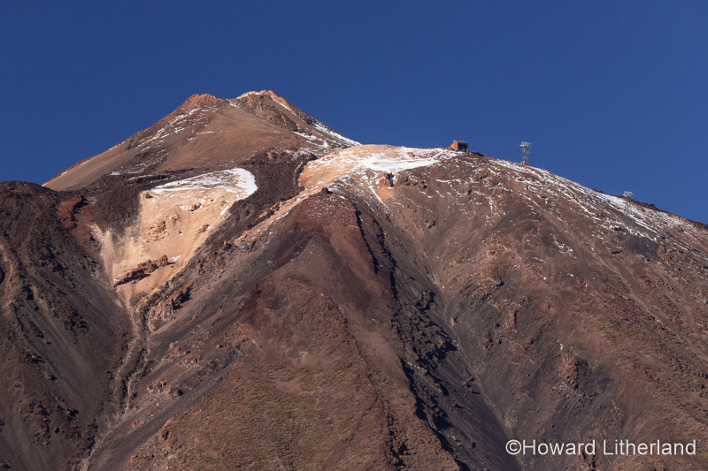 Snow on the summit of Mount Teide, Tenerife, Canary Islands