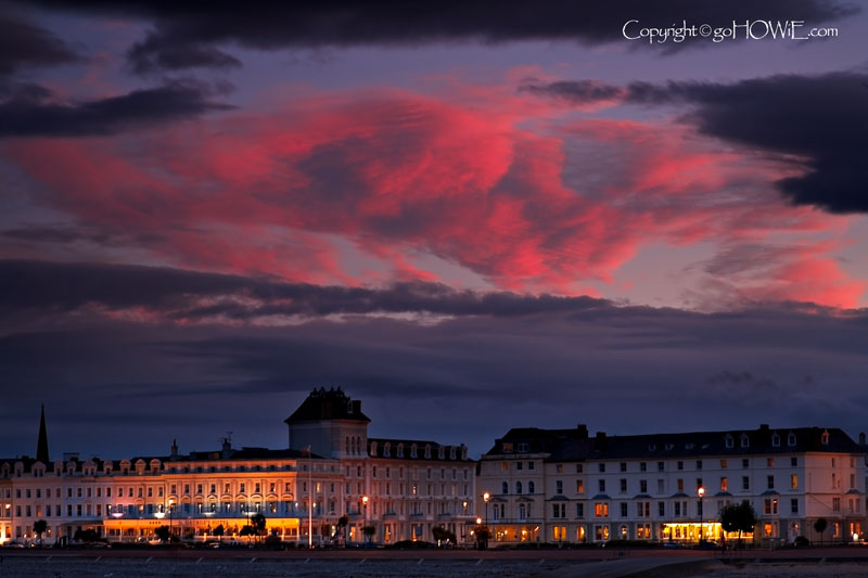 Clouds over Llandudno at dusk, North Wales
