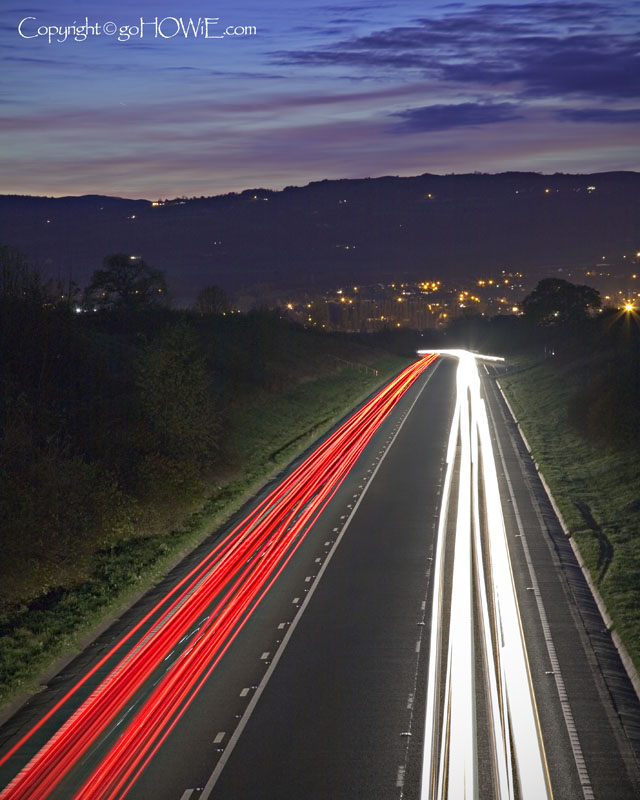Traffic light trails