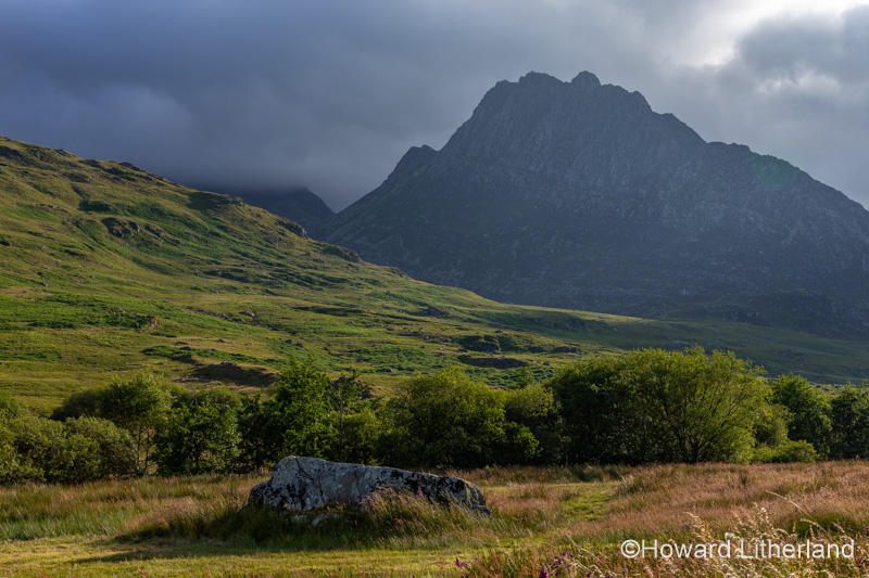 Tryfan mountain in the Glyderau range, Snowdonia, North Wales