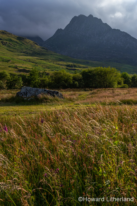 Tryfan mountain in the Glyderau range, Snowdonia, North Wales