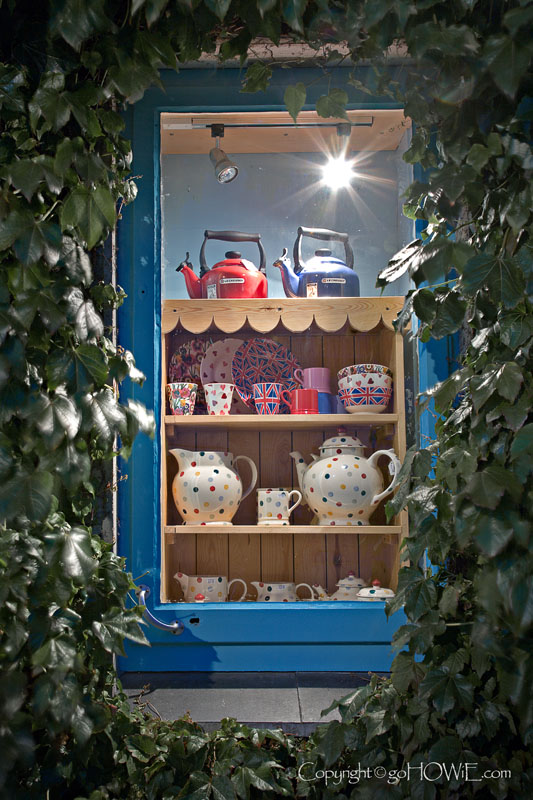 Shop window at night, Padstow, Cornwall