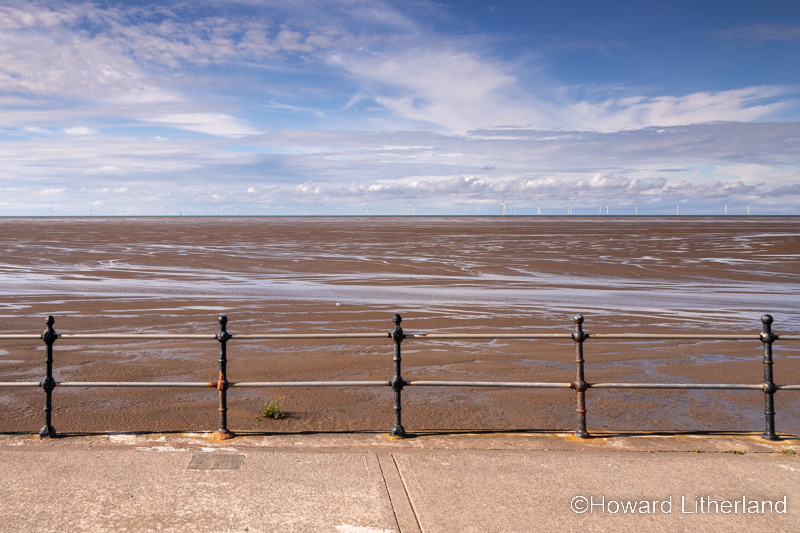 Seaside promenade at Meols on the Wirral, England