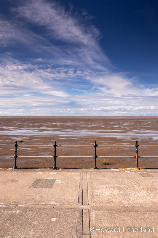 Seaside promenade at Meols on the Wirral, England