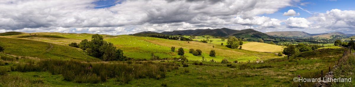 Panorama of Yorkshire Dales National Park, England